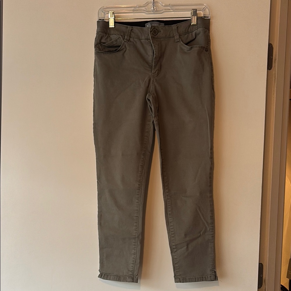 Olive Green Casual Pants